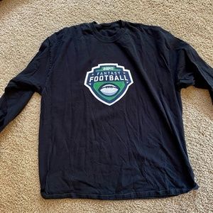 ESPN Fantasy Football Men's Long-Sleeve Black Shirt - Large
